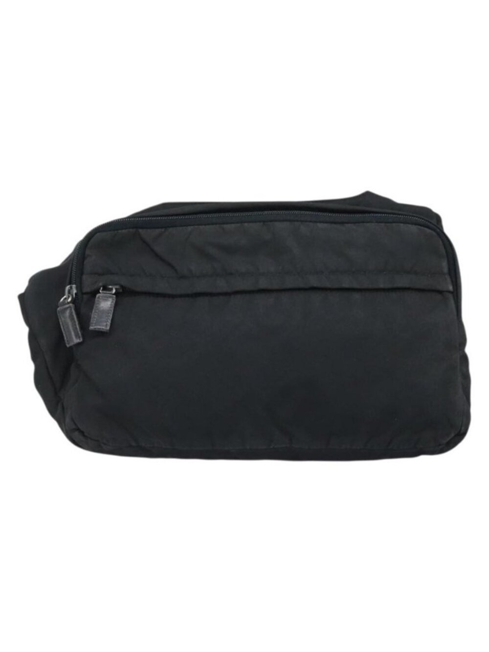 Authentic PRADA Shoulder Bag Nylon Black Silver - Picture 13 of 16